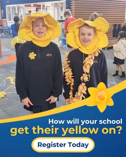 Ready, set, fundraise! 🌻 Daffodil Day is the perfect excuse to bring the fun and do some good while you’re at it. ✨ Rally your class, get your house captains involved and raise important funds for people living with cancer. It’s teamwork, community spirit and creativity rolled into one unforgettable school event! 💛 Let’s make this year’s Daffodil Day the biggest one yet! Sign up below today. ⬇️ | Cancer Society New Zealand