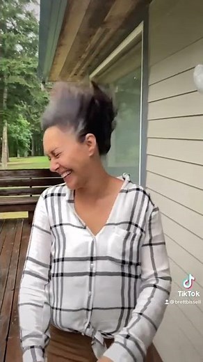 Leaf blower to Karen’s face! How did I land such a beautiful woman?!?!FUNNY!