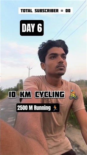 Day 6 | Ride. Run. Push. Peace. 🚴🏃🧘‍♂️ | Winter Arc Neeraj #shorts