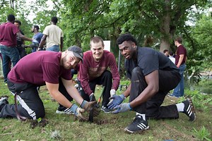 5.6K views · 129 reactions | Being an athlete is about more than just playing the game. This season, Texas State has 5 players named to the Wuerffel Trophy watch list for their community service efforts. | Texas State Athletics | Facebook