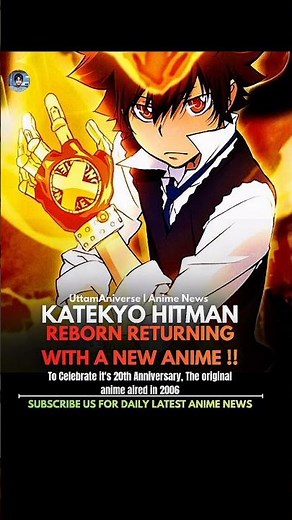 Katekyo Hitman REBORN is set to return with a brand-new TV anime project!!#anime