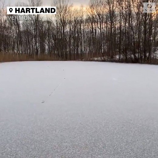 28K views · 209 reactions | SOUND ON: Skipping stones over water is one thing—but skipping stones over a frozen pond is a whole other kind of feeling. https://abcn.ws/2W5d3Up | ABC News | Facebook