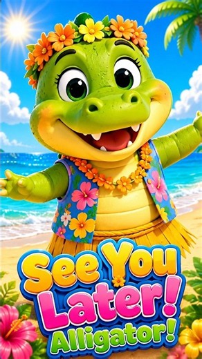 See You Later, Alligator! 🐊🌴 | Fun Dance Song for Kids #Shorts