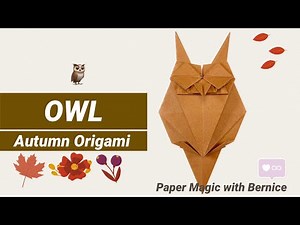 How to make an easy Origami Owl 🦉 | How to do a paper Owl | Origami Owl easy step by step