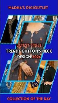 Buttons Neck Design simple Tutorial for Beginners 2026