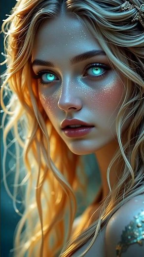 Aphrodite Reborn in Metallic Seafoam 👑✨ | AI Fantasy Fashion Lookbook