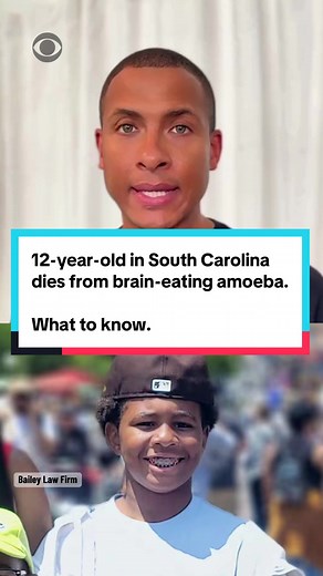 12-year-old Jaysen Carr died from an infection caused by a rare brain eating amoeba last week. Now, his family is hoping to spread the word about Naegleria fowleri to ensure that this doesn't happen to another family. CBS News' @errol barnett cbs has more on the deadly infection. #news #SouthCarolina #amoeba #summer #health
