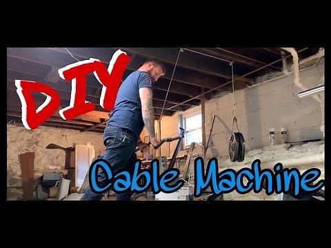 How to make YOUR OWN cable machine! DIY Easiest way | Super Simple Home Gym Made EASY!