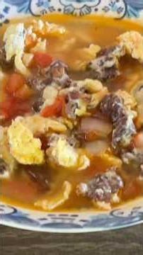 Carne Seca de Res con Huevo #shortvideo #receta #shorts