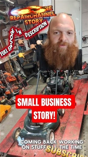 😎🚨🔧Starting My Small Engine Repair Business While Working 3 Jobs
