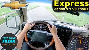 1999 Chevrolet Express G1500 Mark III LX 5.7 V8 250 HP country road POV drive