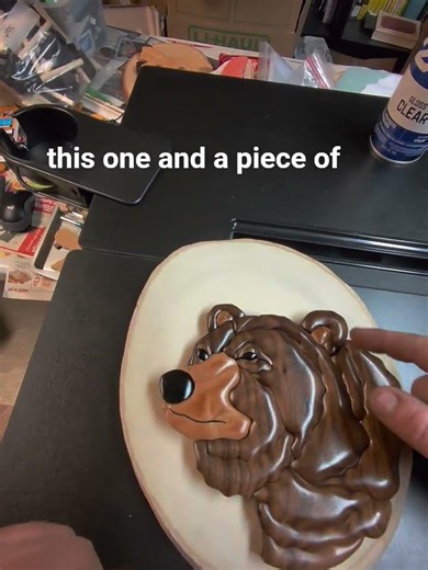 wood species identification #bear #wooddesigner #woodscraft #wood #intarsia #scrollsaw