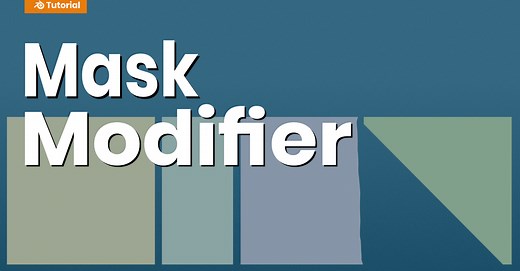 How to use the mask modifier in Blender [3.2]