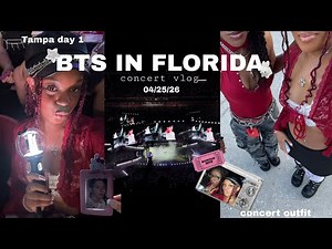 BTS CONCERT VLOG! ❤️| ARIRANG in Tampa Florida day 1 2026 (finally living my dream) full experience!