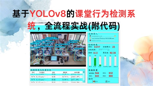 基于YOLOv8的课堂行为检测系统，全流程实战！