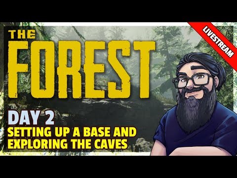The Forest | Livestream | Part 2 | Setting Up A Base And Exploring The Caves