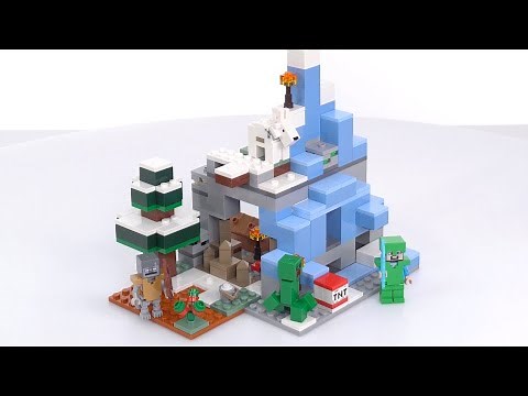 LEGO Minecraft 2023 Frozen Peaks set 21243 review! Good shape, details, playability