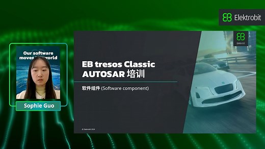 EB tresos Classic AUTOSAR - 软件组件 (SWC) 基础培训