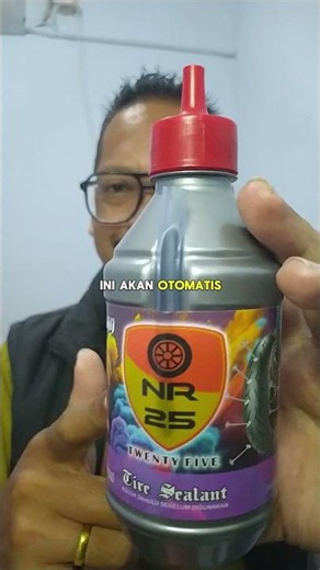 Cairan ban tubeless akan otomatis menambal semua kebocoran pada ban motor