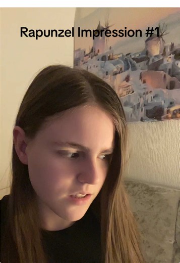 First Rapunzel impression #tangled #acting #impression #rapunzelliveaction