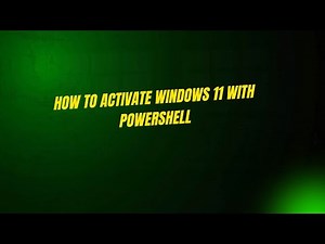 How to activate Windows 11 with PowerShell