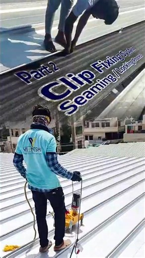 standing seam sheets clip fixing #standingseam #construction #shorts #reels #viral