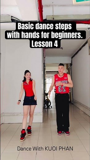 Basic dance steps with hands for beginners. Lesson 4. Dance with KUOI PHAN. ‪@kuoiphan8664‬