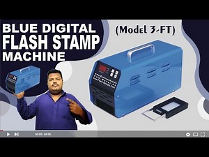 Blue Digital Flash Stamp machine Detail Review