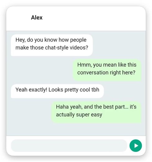 How to create chat video with animation