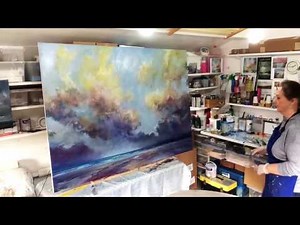 Time-lapse film. Large commission painting in progress