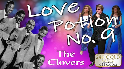"LOVE POTION #9" A song written in 1959 by Jerry Leiber and Mike Stoller. It was originally performed by the Clovers, who took it to number 23 on the US as well as R&B charts that year. 24K Gold Music Shows performs this fun oldies classic. | Golden Oldies Music Shows by 24K Gold