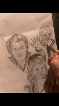 Stranger thing 5 sketch part 2 ‪@strangerthings‬ #strangerthings #eleven #sketch #howtodraw