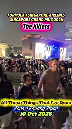 All These Things That I've Done The Killers At Formula One Singapore Airlines Singapore Grand Prix