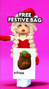 Grab This FREE Festive Bag NOW! 🎁✨ #roblox