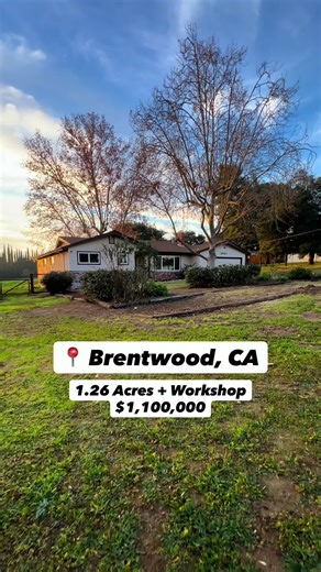 Turn-Key Home on 1.26 Acres in Brentwood, CA 📍 Comment “Acre” for more details! Or text it to 925.305.0606 for info. This Brentwood home offers: 🛏️ | 3 Bedrooms 🚿 | 2.5 Bathrooms 📐 | 1,582 SQFT 🌳 | 1.26 Acres 🏗️ | ADU Potential 🛠️ | Workshop 🚐 | RV Parking And much more! Listed at $1,100,000 Book a tour to view 🔑 Contact me ⬇️ Alexander Guzman | REALTOR® 925-305-0606 Alexander.guzman@exprealty.com ✅Follow for more home tours✅ #brentwood #contracosta #realtor #ranch #house LA: Julie Gonz