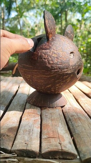 Easy coconut shell craft ideas |DIY| 😱 #shorts