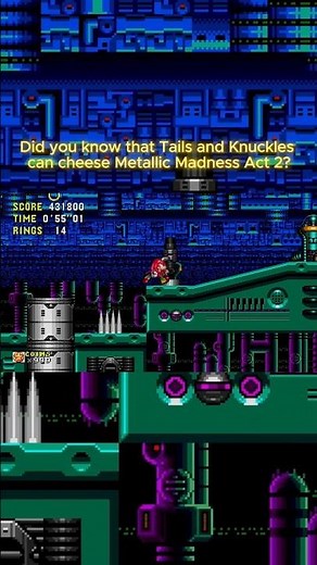 Did You Know That Tails and Knuckles Can Cheese Metallic Madness Act 2?