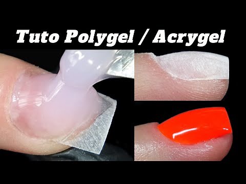Comment créer des ongles en ACRYGEL/POLYGEL/Tuto sur capsules/Ongle Carré + Apex/Roses on the nails