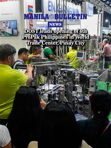 Science and Technology Secretary Renato U. Solidum Jr., together with other government officials, leads the opening of the 6th ProPak Philippines at the World Trade Center Metro Manila in Pasay City on Wednesday Feb. 4, 2026. The three-day international processing and packaging trade event, themed “Consumer-Conscious Innovation: Driving Global Competitiveness and Sustainability,” features more than 250 local and international exhibitors and is expected to draw over 10,000 visitors.(via John Loui