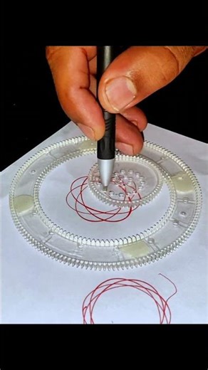 Impossible Spirograph Pattern Draw in 10 second #spirograph #asmr #spirographdesigns #spirographasmr