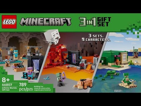 LEGO Instructions - Minecraft - 66807 - Infinite Worlds Gift Set - Product Collection (All Books)