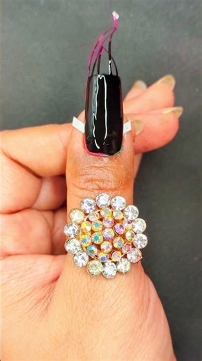 strip nail art design for beginners 🤩 #youtubeshorts #nails ##stripingtapenailart #stripnailart