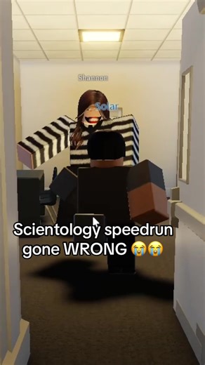 Shannon chill 😭😭Game: ROTOLOGY #scientology #scientologyspeedrun #robloxhorrorgame #roblox #shannon