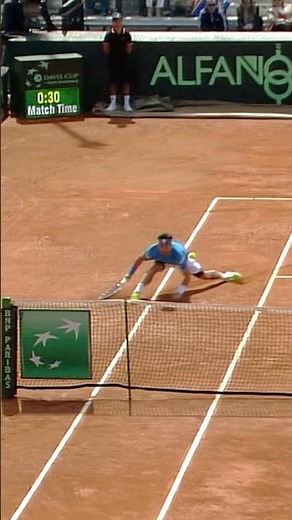 Fognini making Murray run 💨 #shorts #tennisplayer #tennis #italia #daviscup #fognini #murray