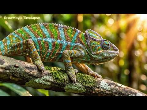 This isn’t CGI—this is a real lizard changing color over 1000 hours.