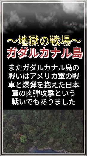 〜ガダルカナル島の戦い〜 #太平洋戦争 #日本史