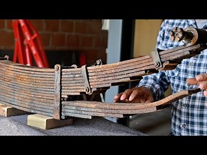 Rebuilding leaf springs - Citroen U23 named " Old Rusty" - But it applies to any leaf spring.