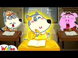 Oh No! Mommy Wolf Pretends to Be Rich Student…| Let's Be Yourself | Wolfoo Channel | Kids Cartoon