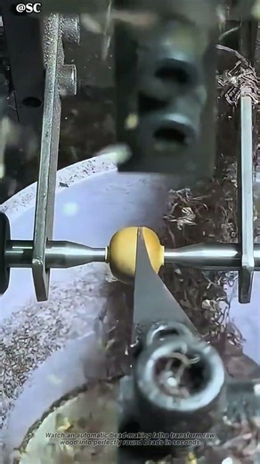 Auto Bead Lathe is Insanely Satisfying 🔥 #woodturning #cnclathe #beads