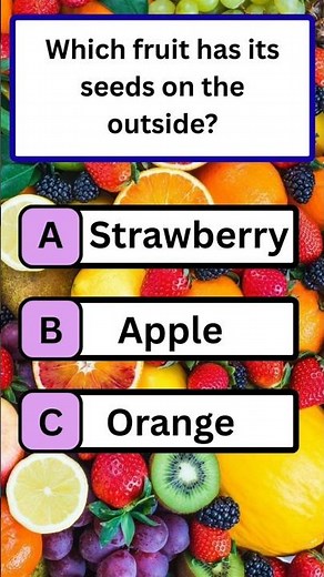 Ultimate Fruit Quiz | Test Your Knowledge #quiz #gkquestion #gkfacts #brainchallenge #dailyquiz #gk